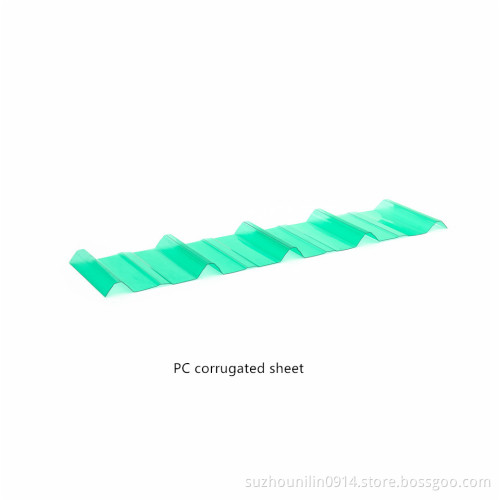 Simply installed Polycarbonate corrugated board